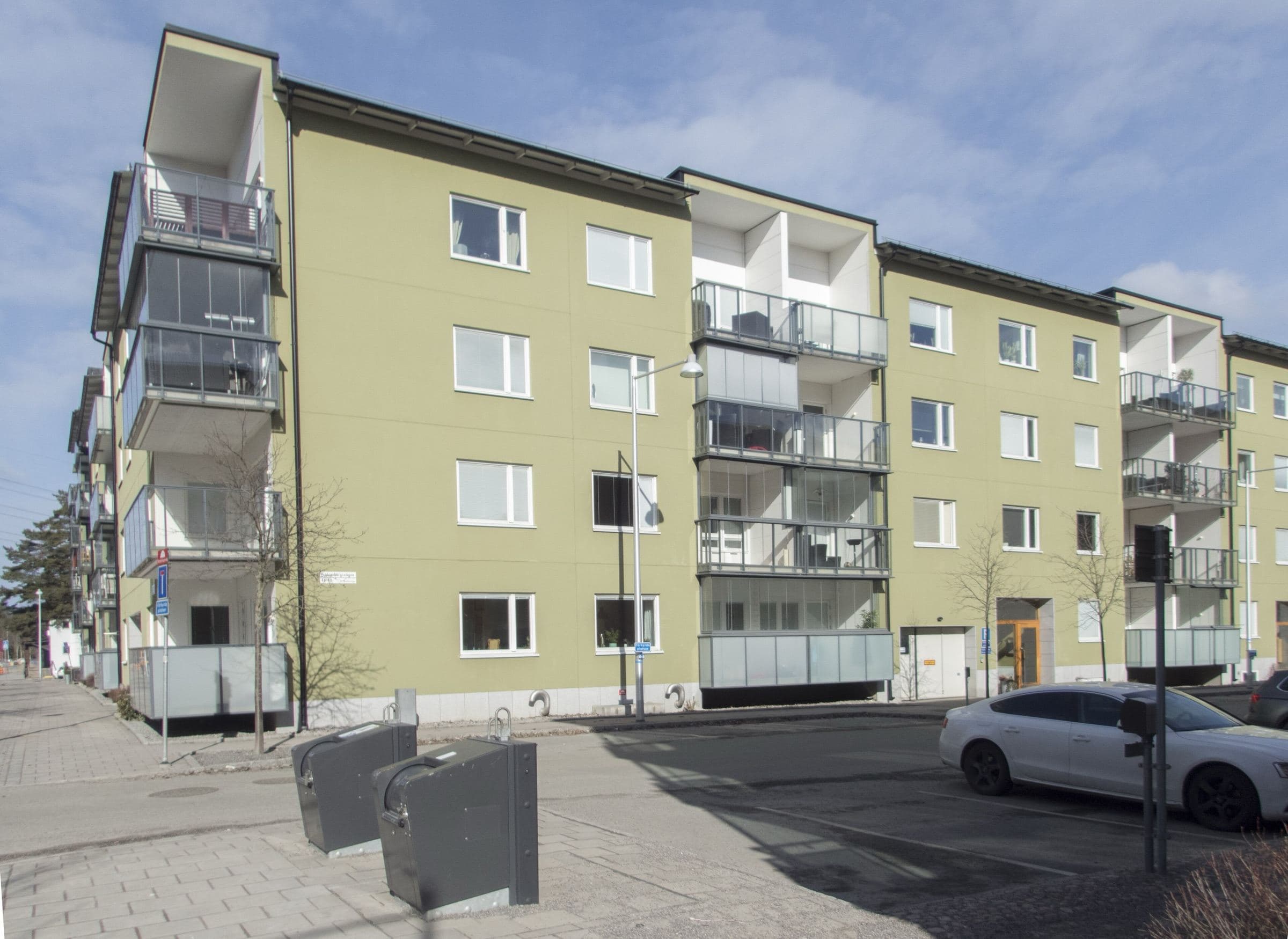 Nya bostadshus på Fridensborgsvägen i Järvastaden