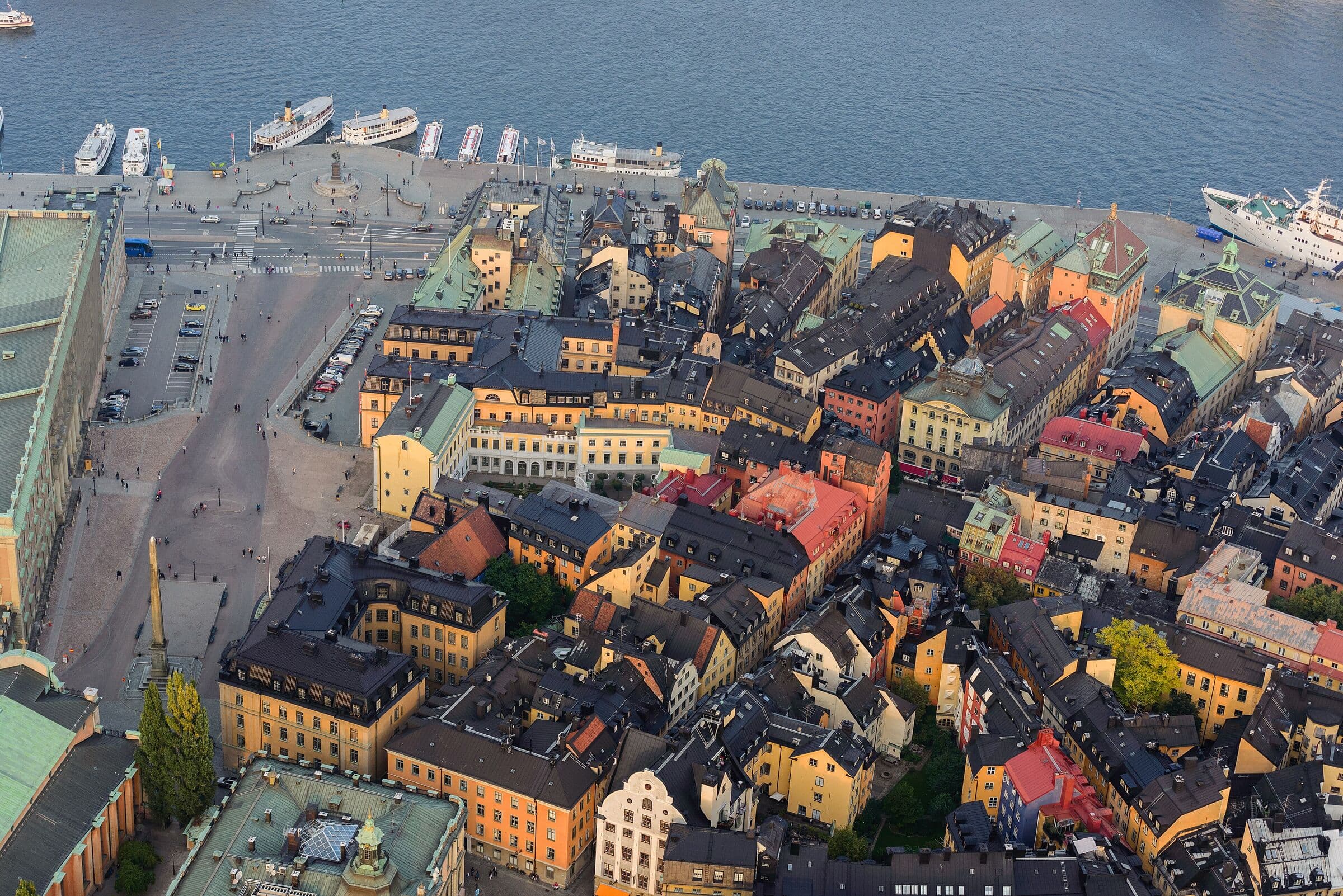 Gamla stan i Stockholm sedd ovanifrån